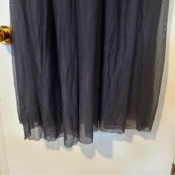 KEEPSAKE The Label Tulle Overlay Maxi Skirt Womens Large Navy - Picture 4 of 7